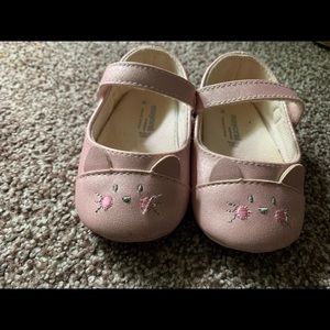 Newborn shoes kitty baby girl